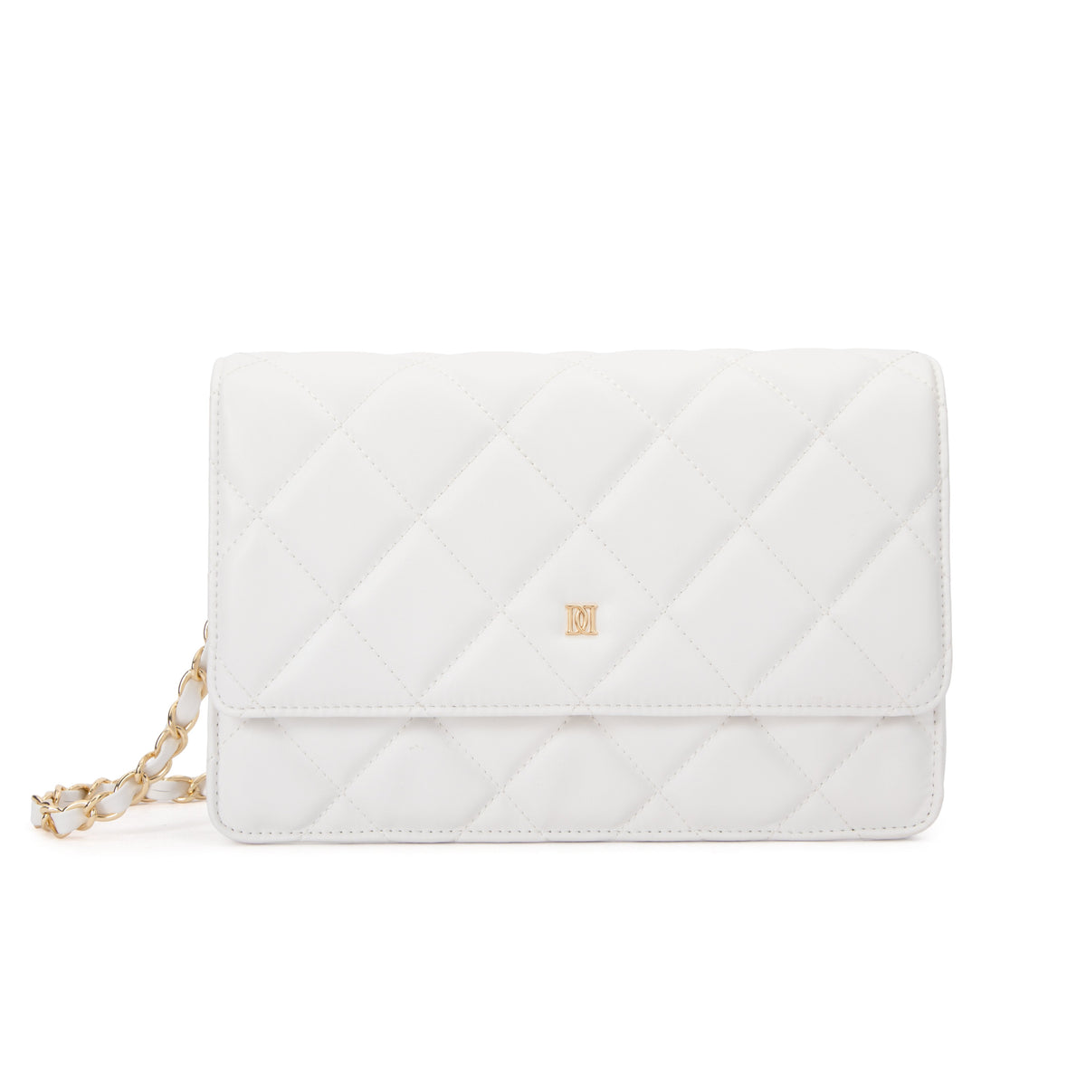 LEATHER QUILTED BAG OFF WHITE