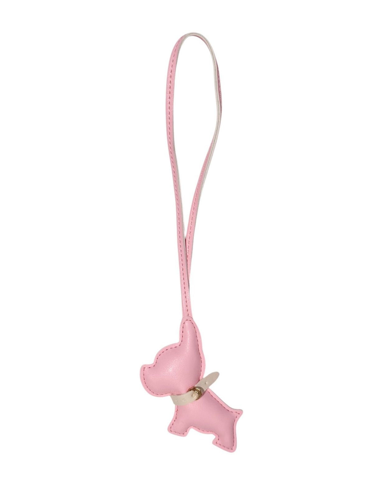 BIG PUPPY BAG CHARM ROSE W/SAND