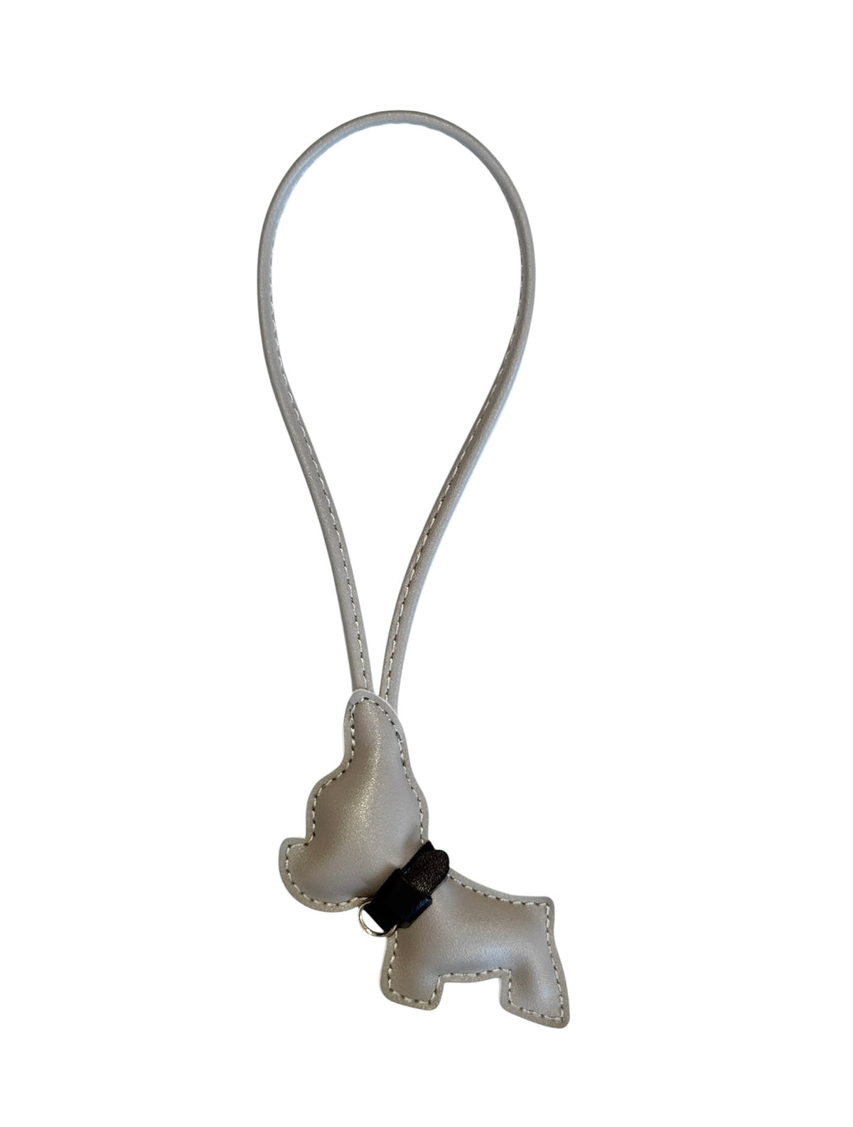 BIG PUPPY BAG CHARM WARM TAUPE W/CHOCOLATE BROWN