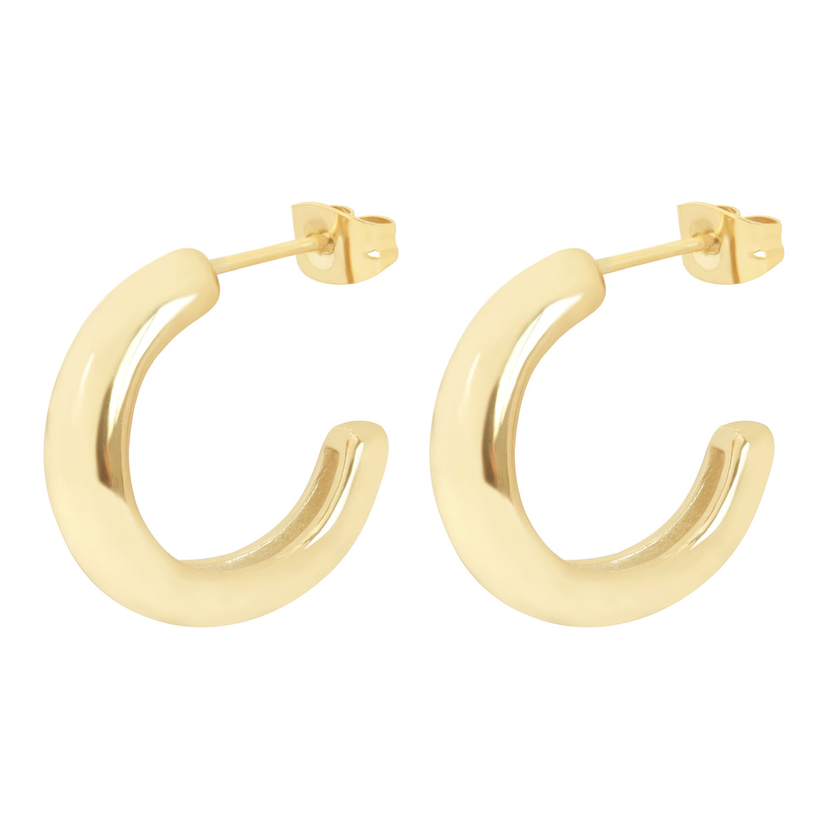 CHUNKY PLAIN CREOLE GOLD