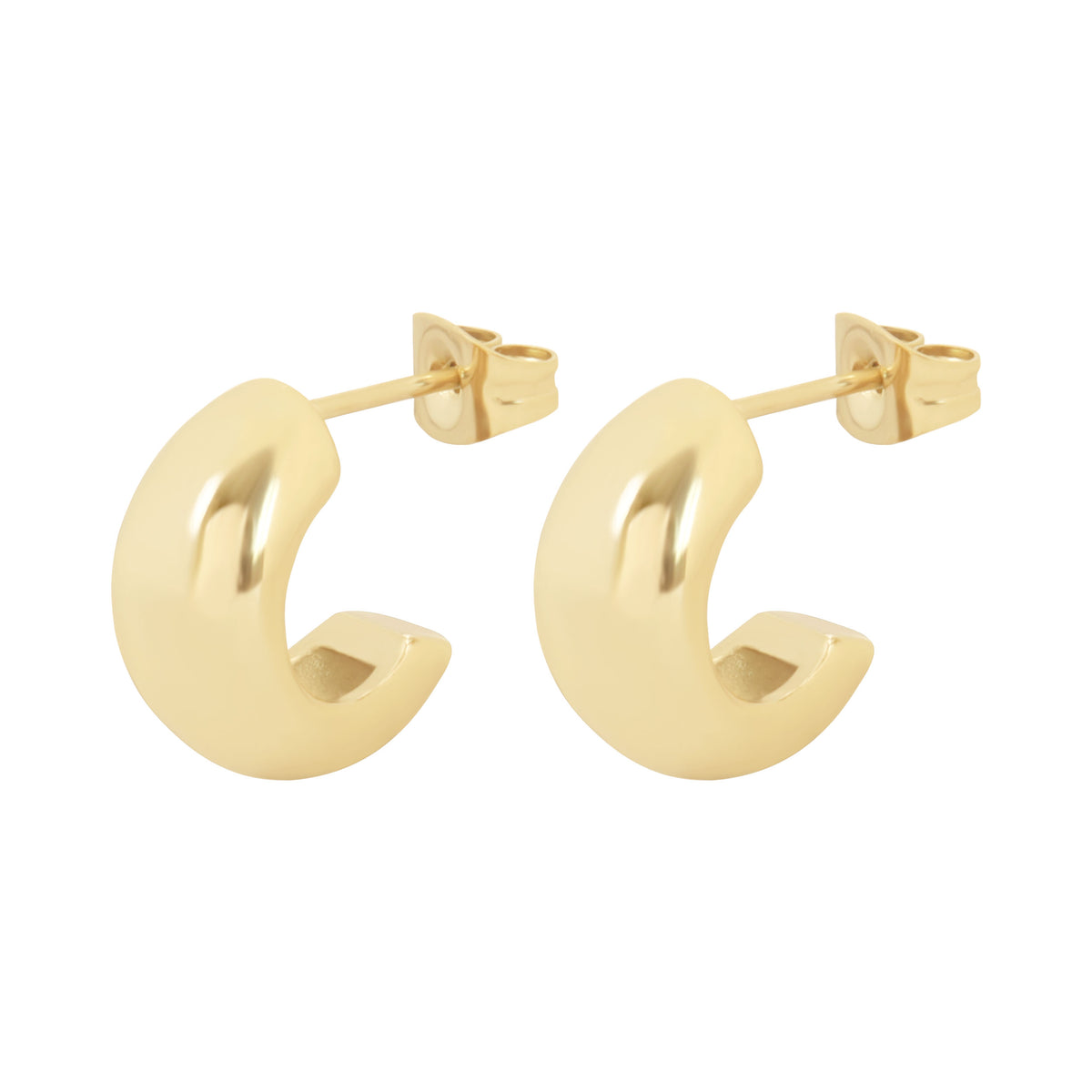 CHUNKY PLAIN CREOLE SMALL GOLD
