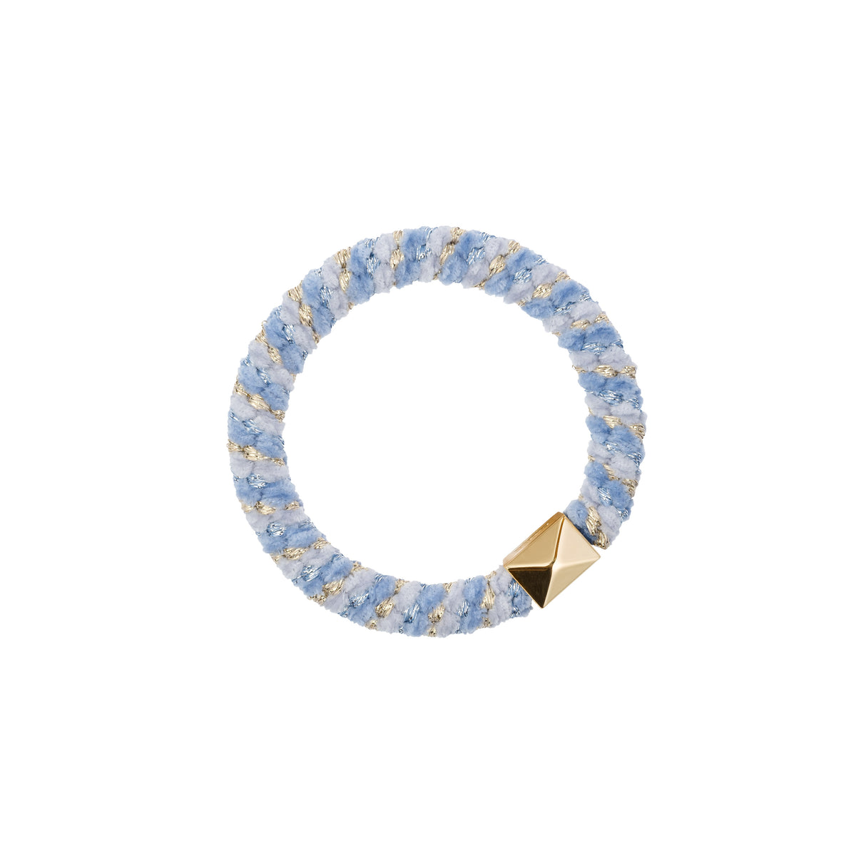 FLUFFY FAT HAIR TIE COOL BLUE MIX