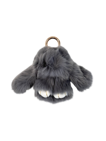 FLUFFY BUNNY BAG CHARM WHITE FLUFFY BUNNY BAG CHARM WHITE