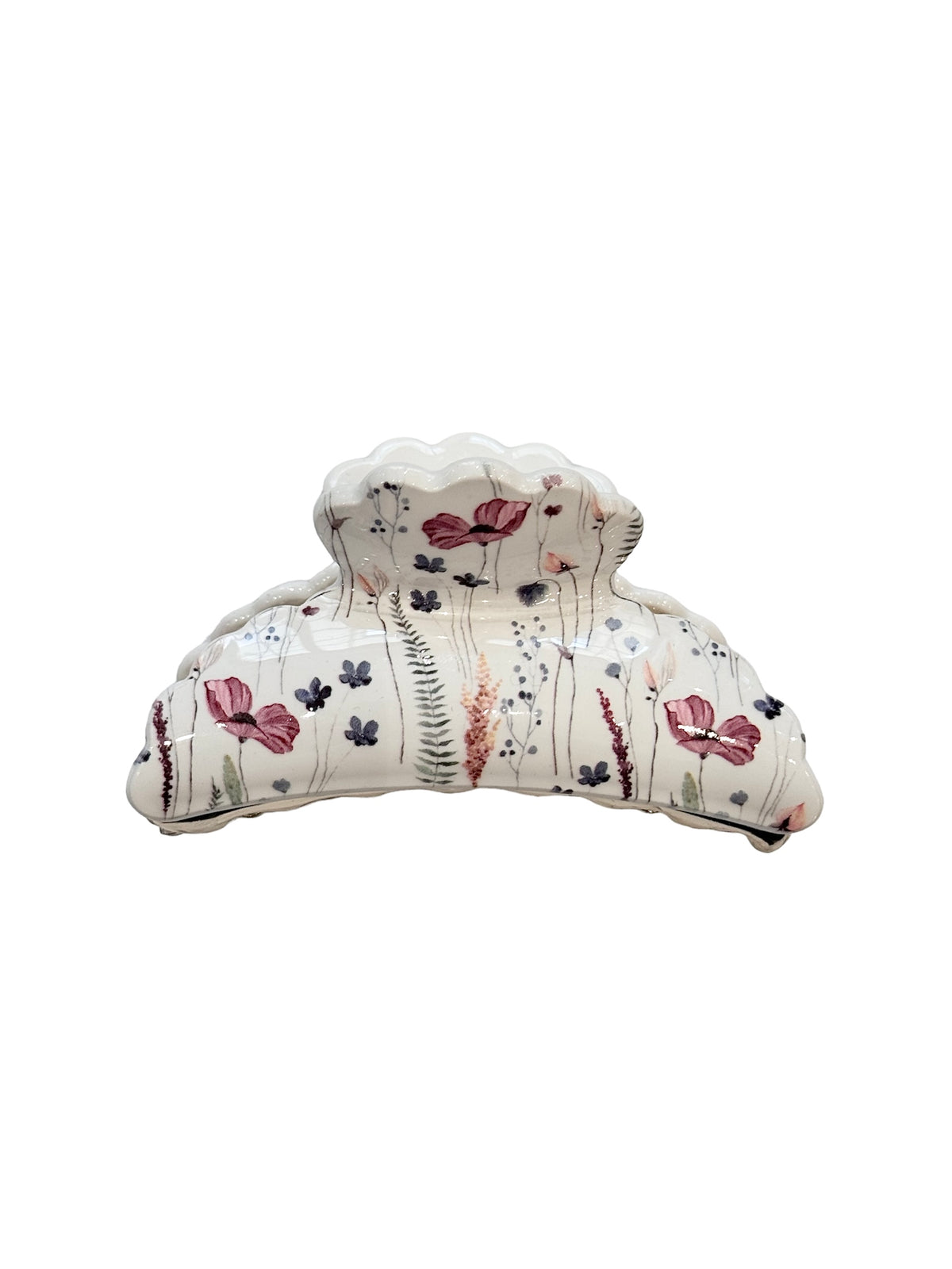 HAIR CLAW X LARGE MULTICOLOR FLOWER PATTERN