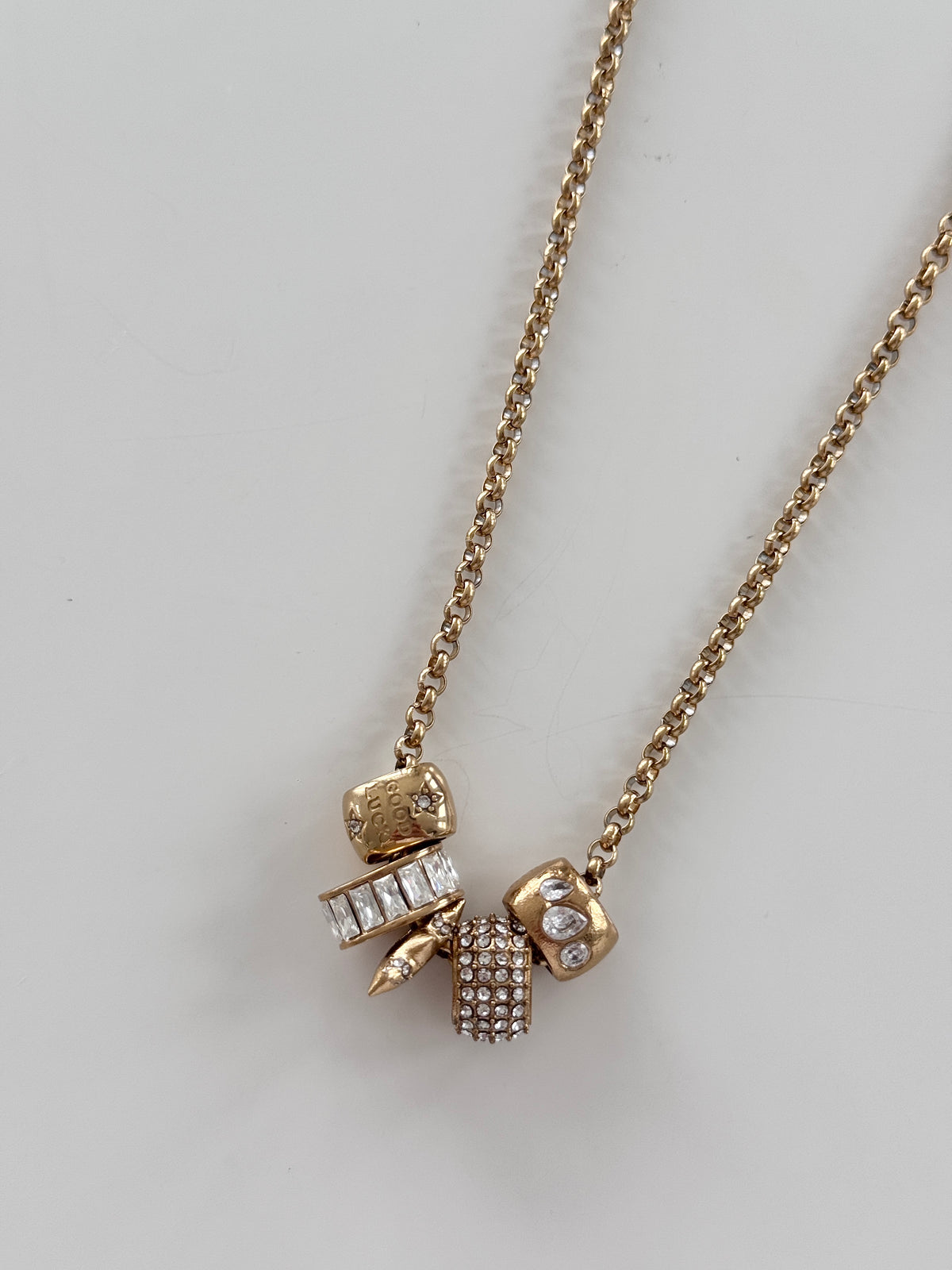 MULTISHAPED CRYSTAL SMALL BEAD CHARM