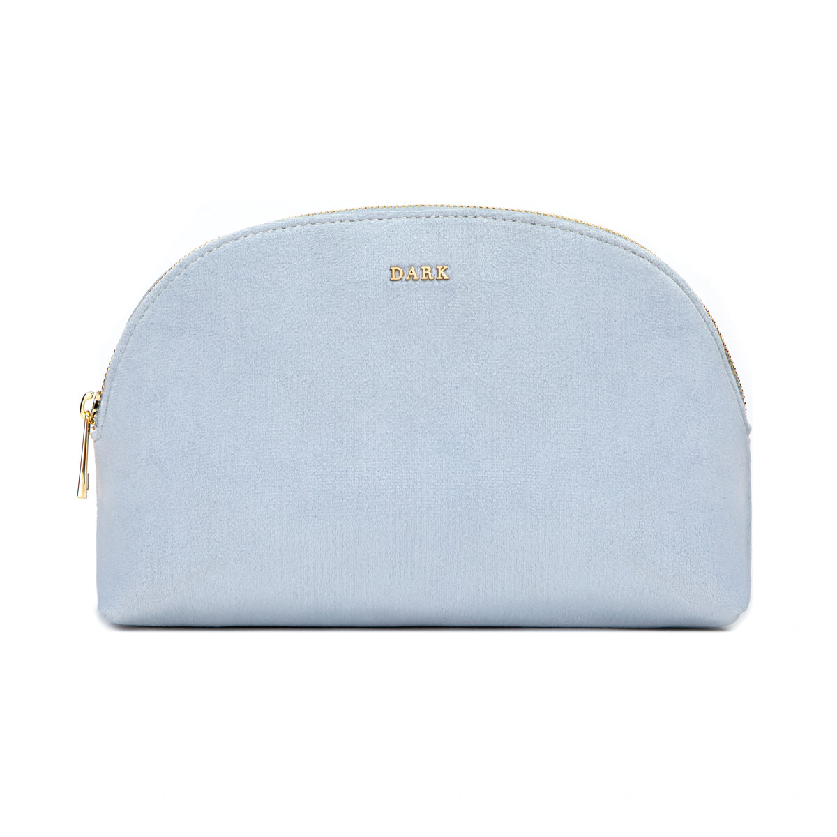 VELVET MAKE-UP POUCH LARGE COOL BLUE