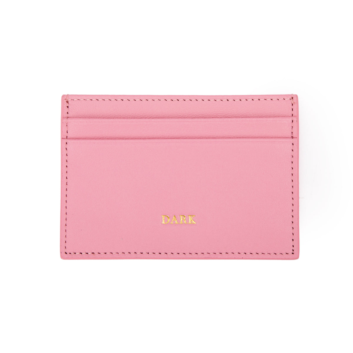 LEATHER CARD HOLDER NAPPA W/DARK LOGO BUBBLEGUM PINK