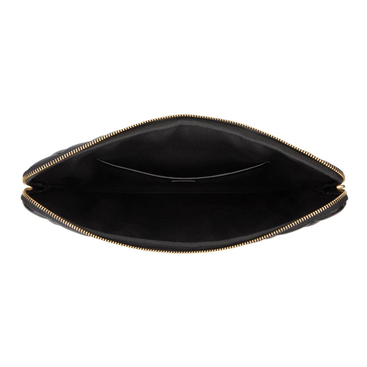 LEATHER QUILTED MAC COVER BLACK