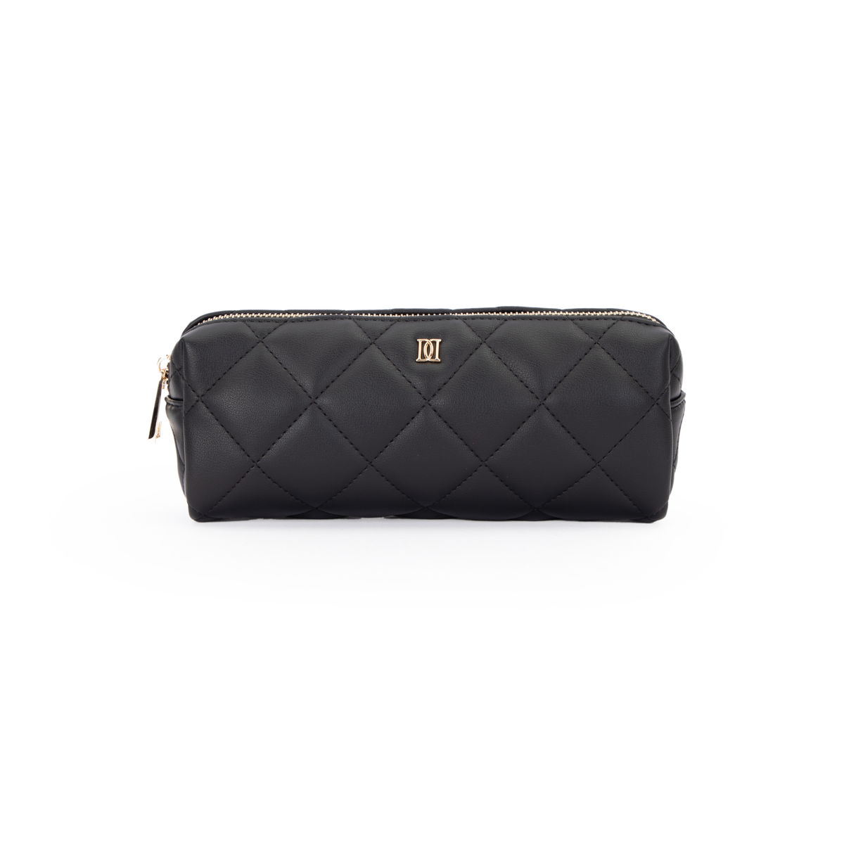 LEATHER QUILTED TOOL POUCH BLACK