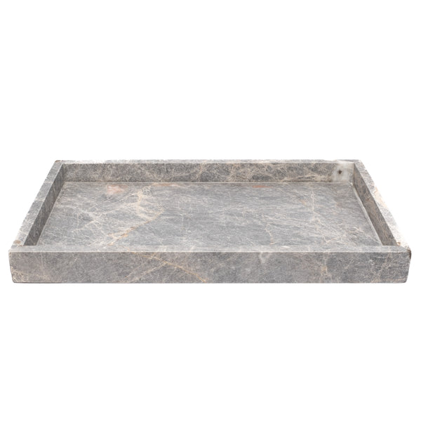 MARBLE TRAY WIDE GREY