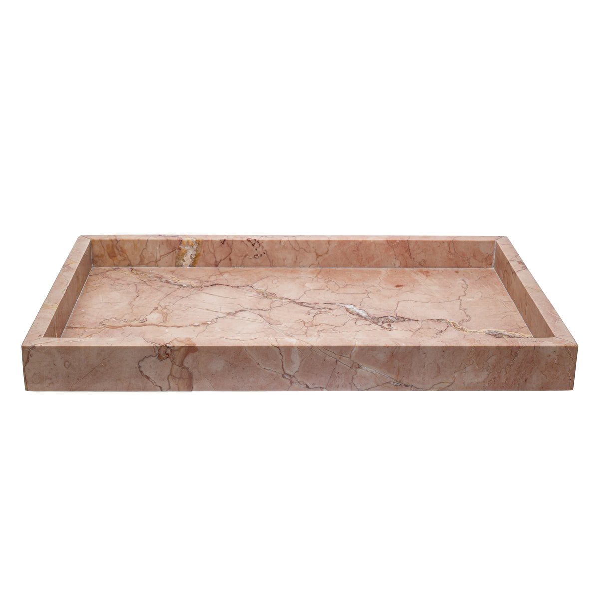 MARBLE TRAY WIDE PINK