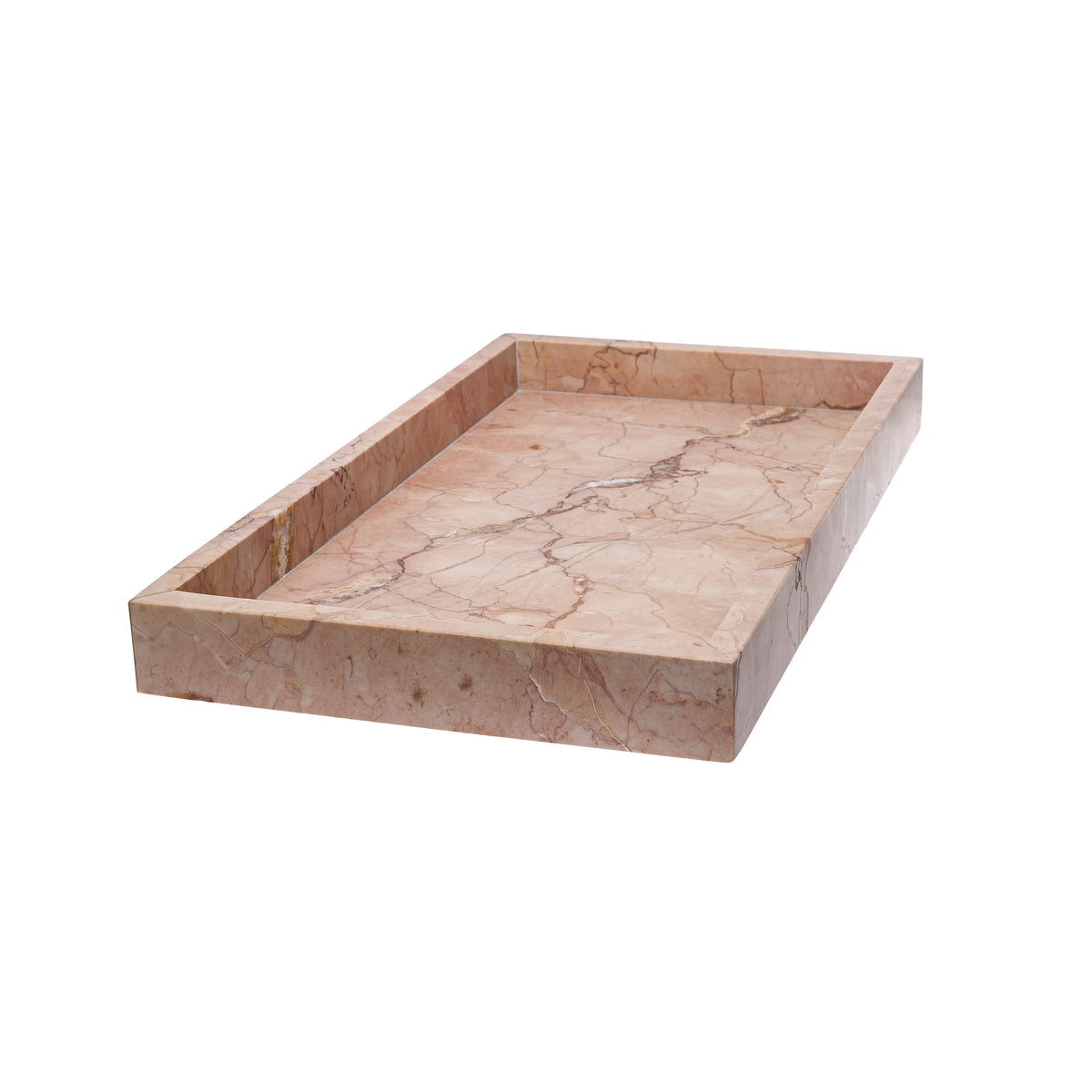 MARBLE TRAY WIDE PINK