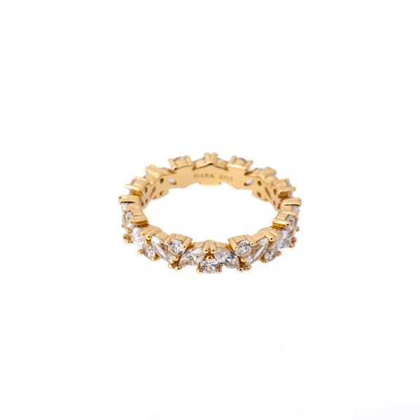 MARQUISE STERLING SILVER RING GOLD
