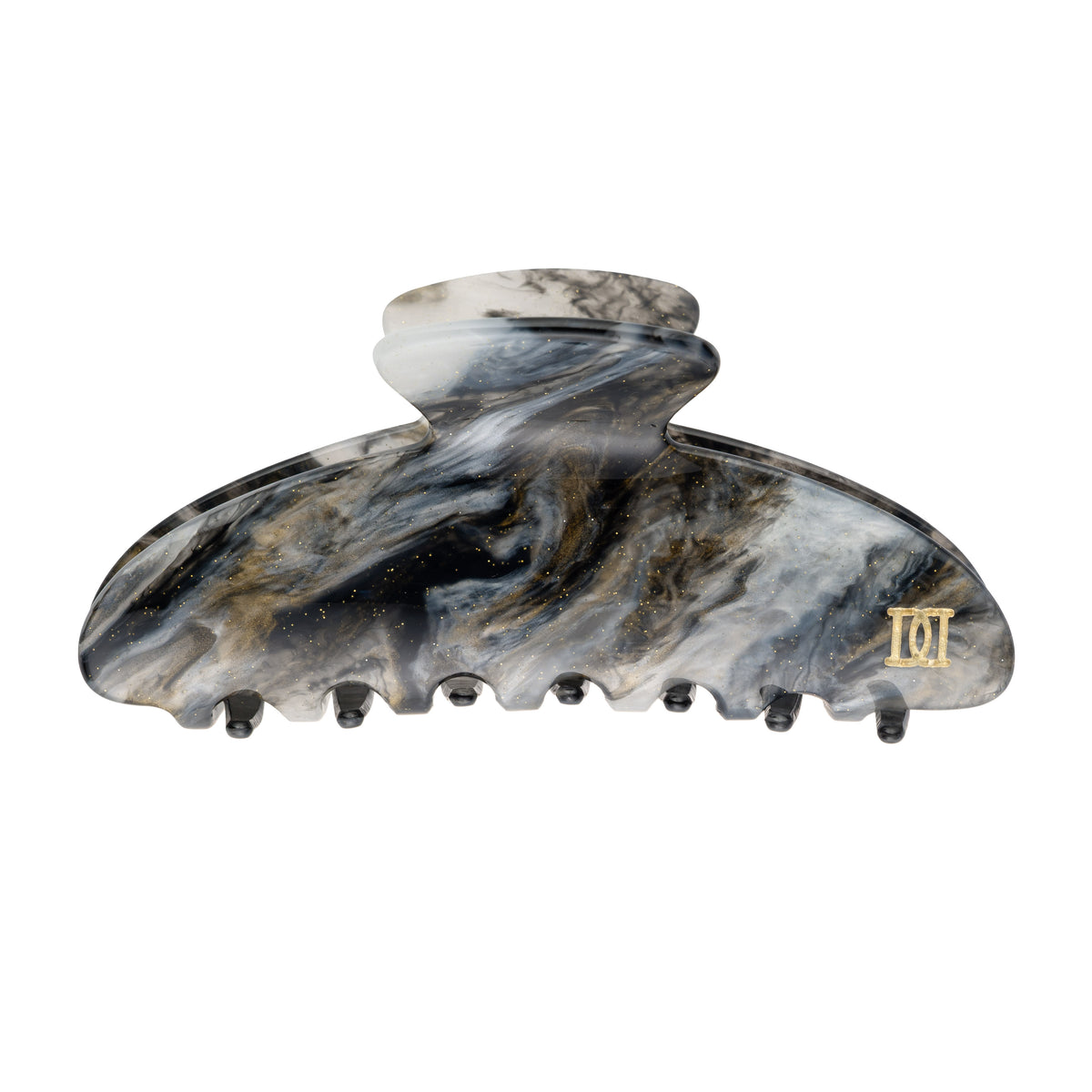 PLAIN HAIR CLAW LARGE MOUNTAIN MARBLE