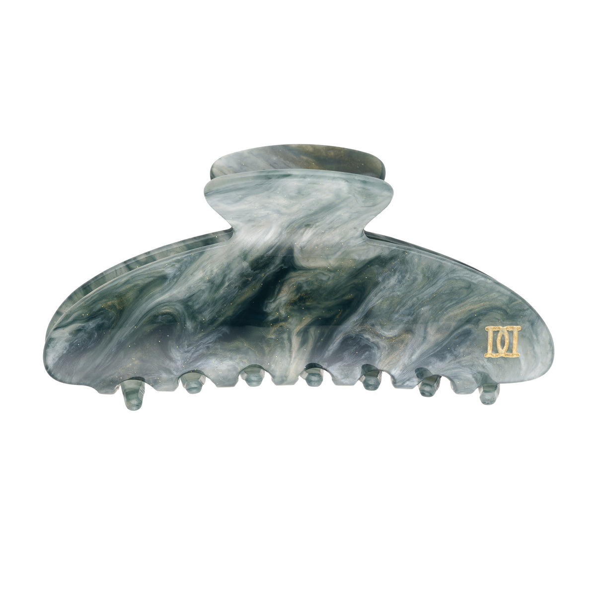 PLAIN HAIR CLAW LARGE OCEAN MARBLE