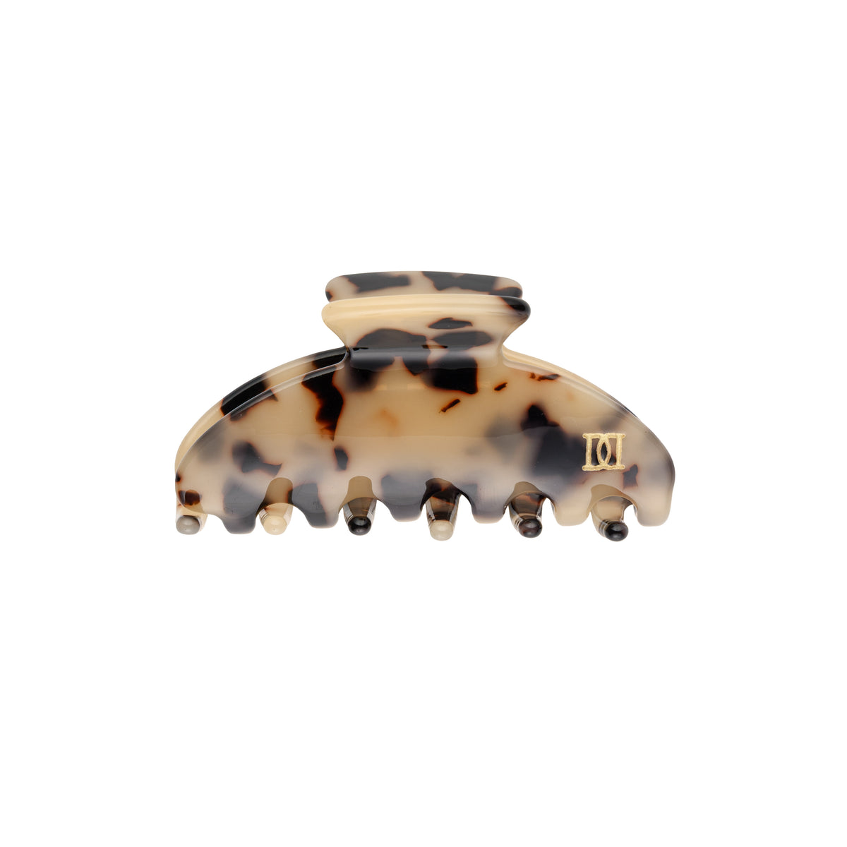 PLAIN HAIR CLAW SMALL SAND TORTOISE