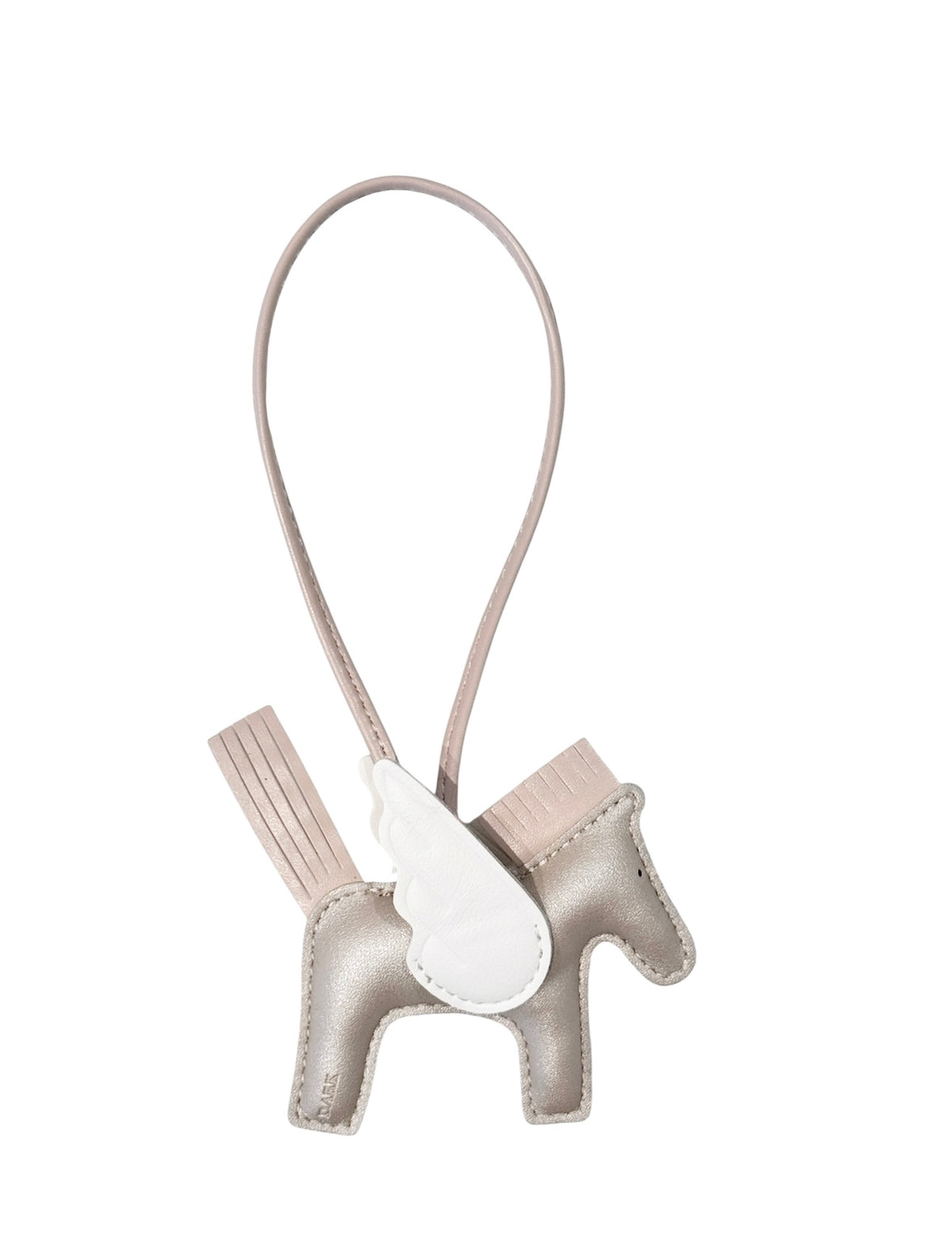 PONY BAG CHARM SPARKLED SAND W/OFF WHITE & DARK SAND