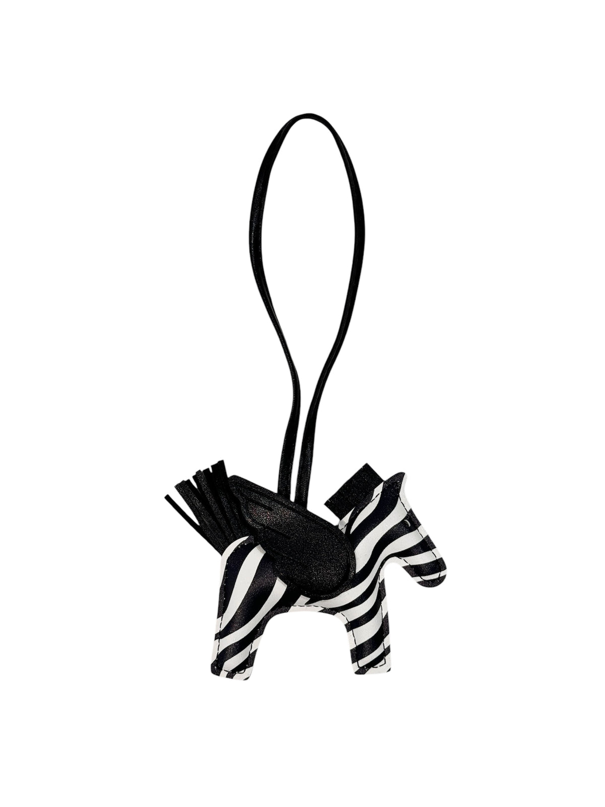 PONY BAG CHARM ZEBRA