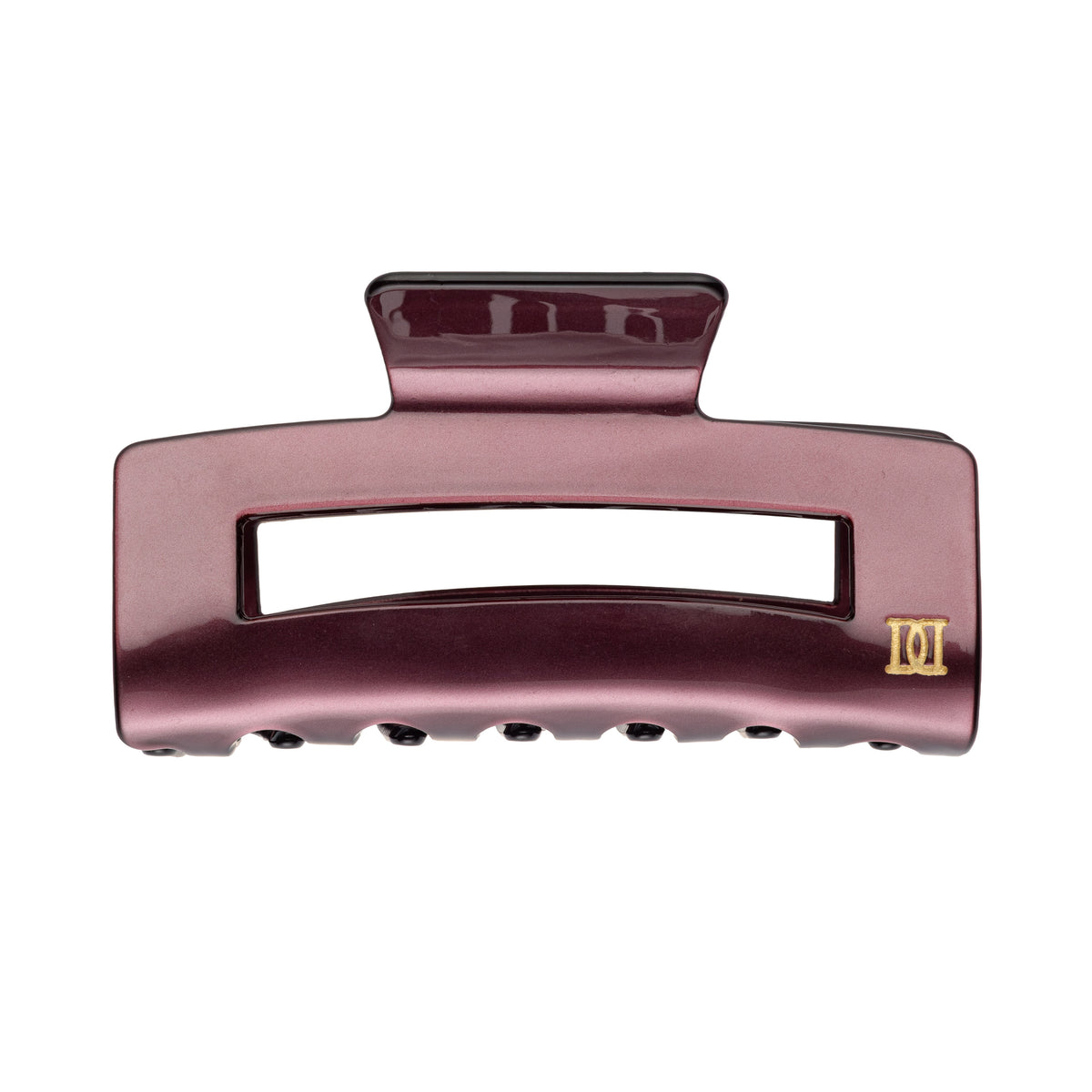 SQUARE HAIR CLAW LARGE BORDEAUX