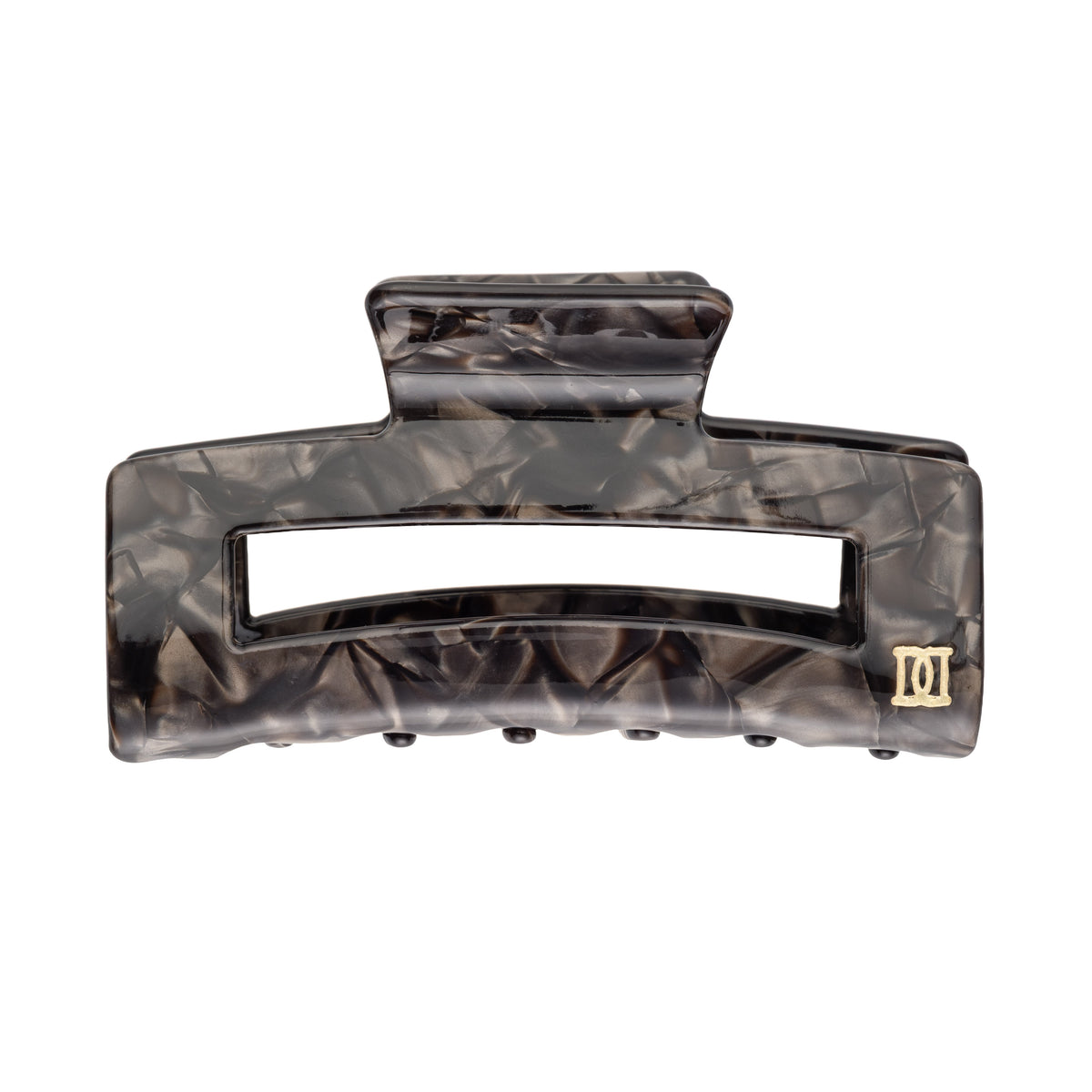 SQUARE HAIR CLAW LARGE DARK CHOCOLATE
