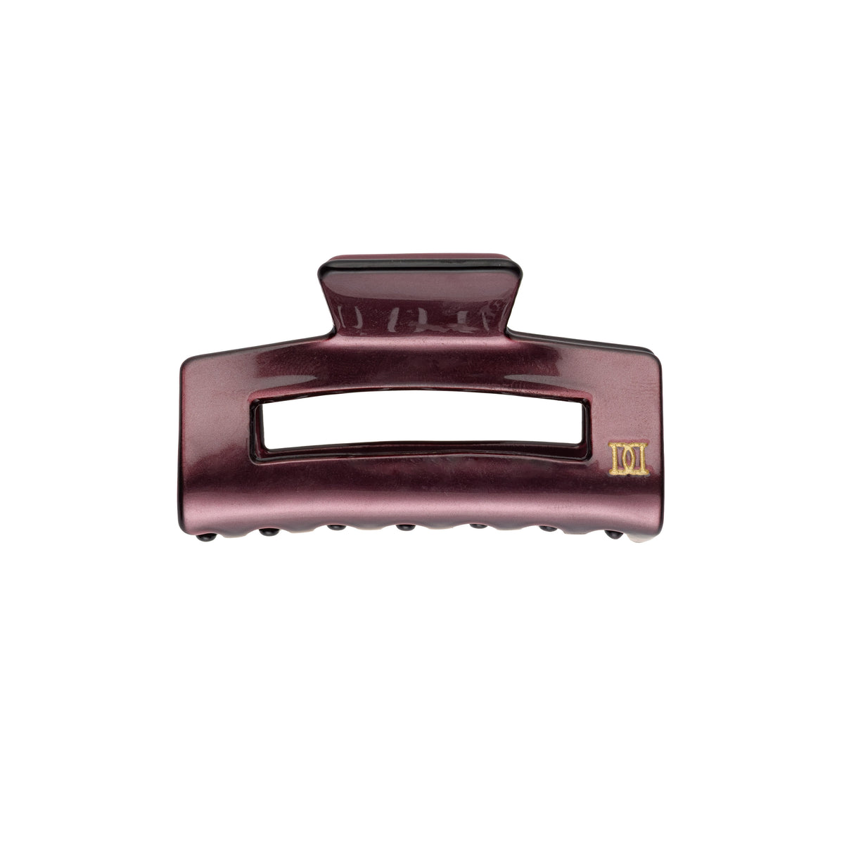 SQUARE HAIR CLAW SMALL BORDEAUX