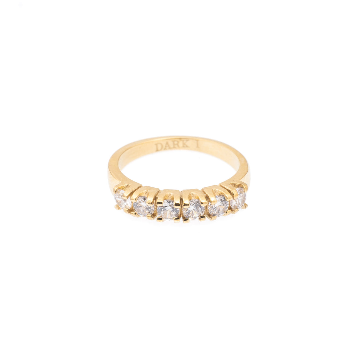 SIX STONE CRYSTAL RING