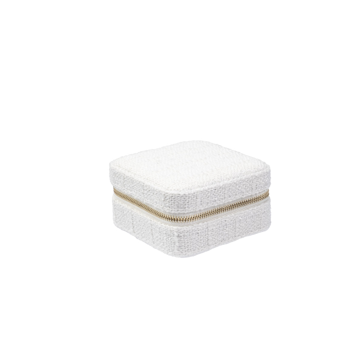 TWEED JEWELLERY BOX MINI OFF WHITE