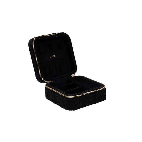 TWEED JEWELLERY BOX MINI BLACK DARK department
