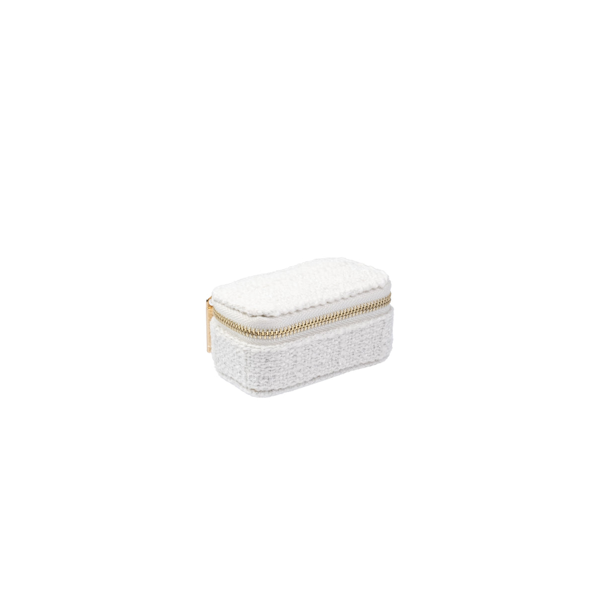 TWEED JEWELLERY BOX MICRO OFF WHITE