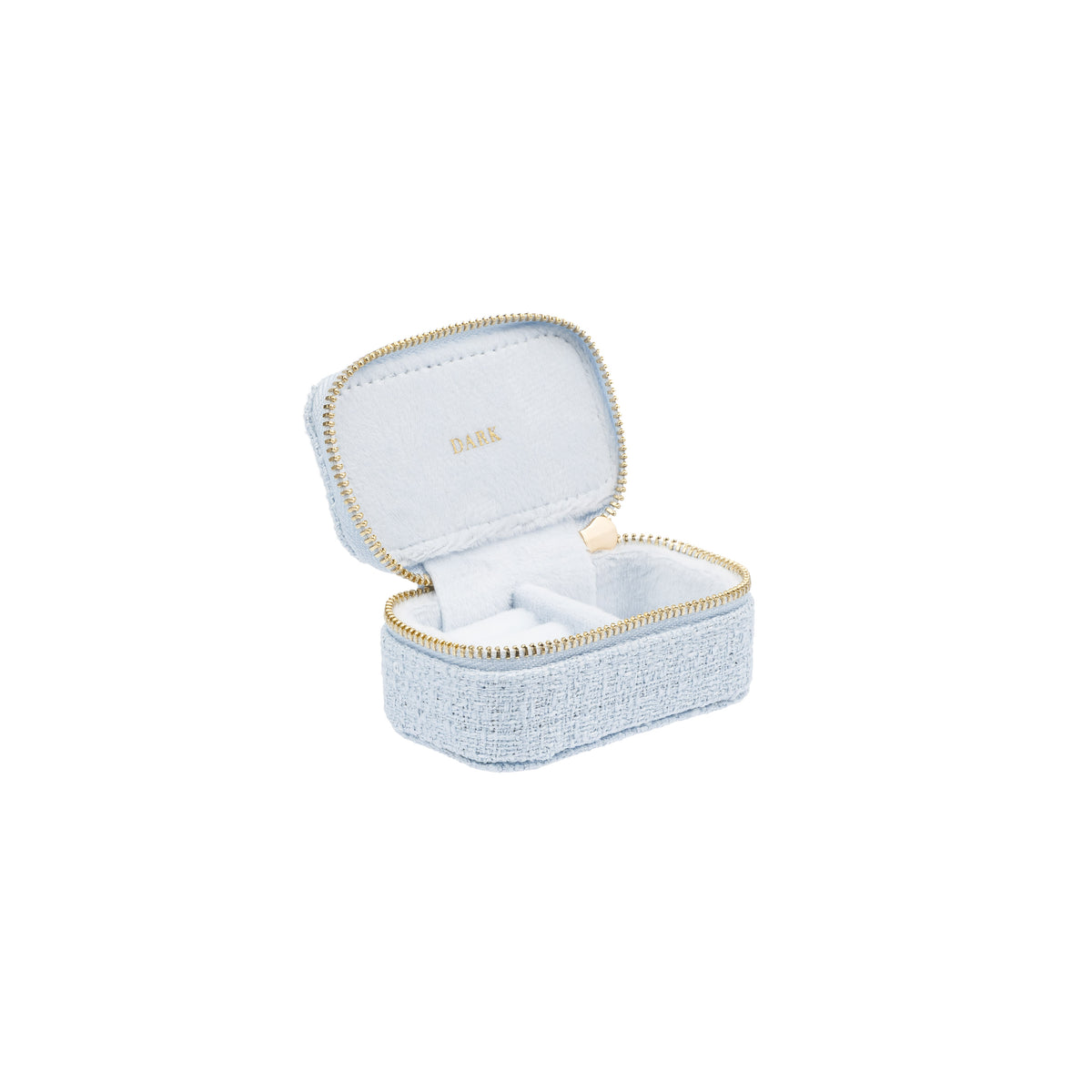 TWEED JEWELLERY BOX MICRO COOL BABY BLUE