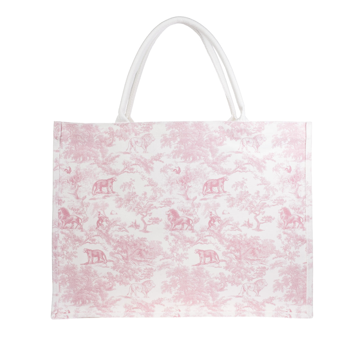 CANVAS TOTE LARGE COTTON CANDY SAVANNAH PATTERN