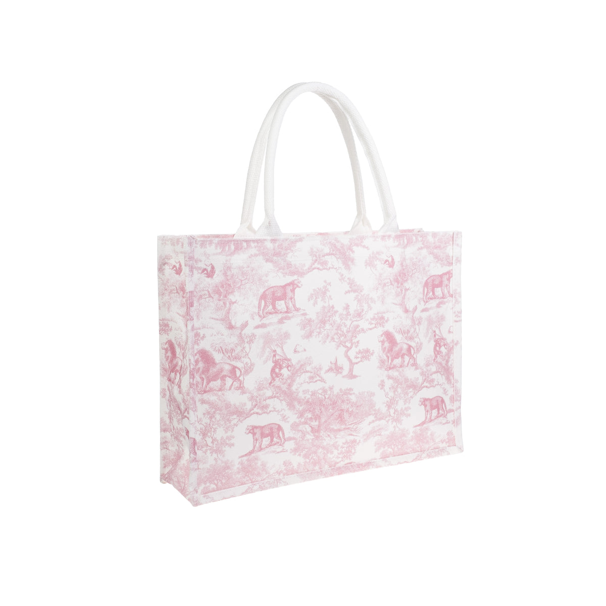 CANVAS TOTE MEDIUM COTTON CANDY SAVANNAH PATTERN