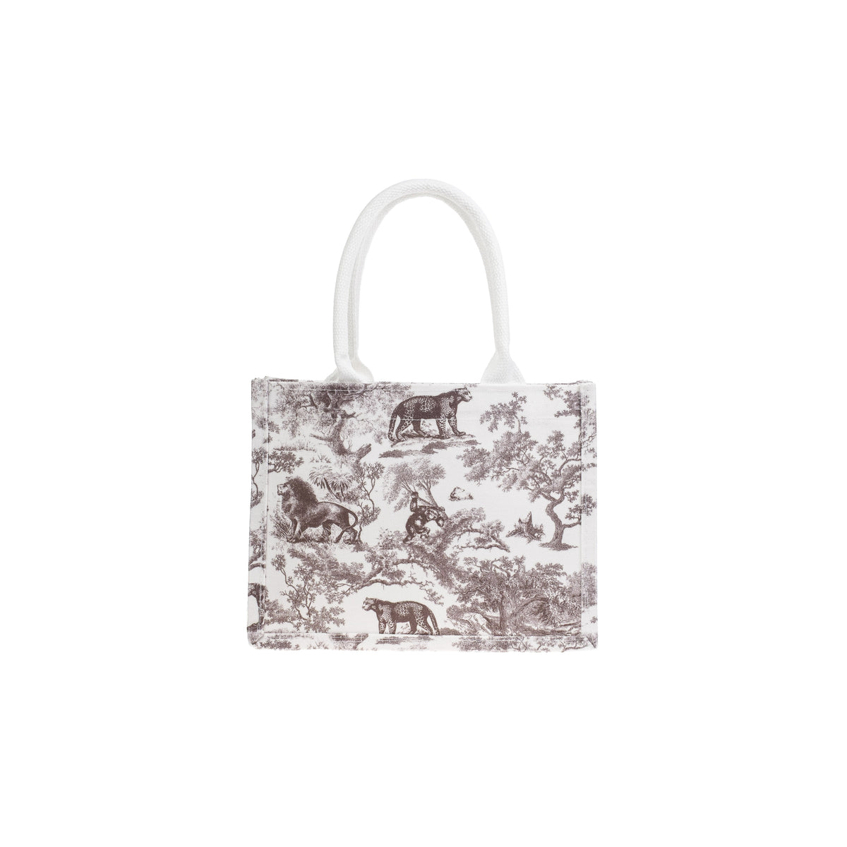 CANVAS TOTE SMALL WARM TAUPE SAVANNAH PATTERN