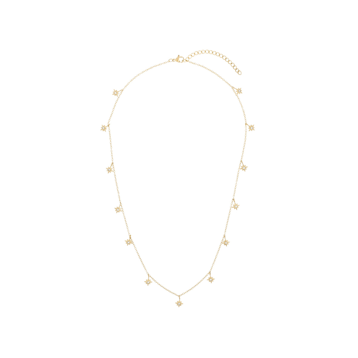 CRYSTAL STAR CHARM NECKLACE