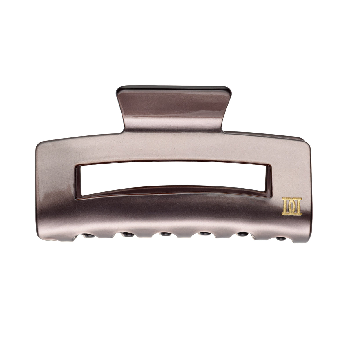 SQUARE HAIR CLAW LARGE SOFT BROWN