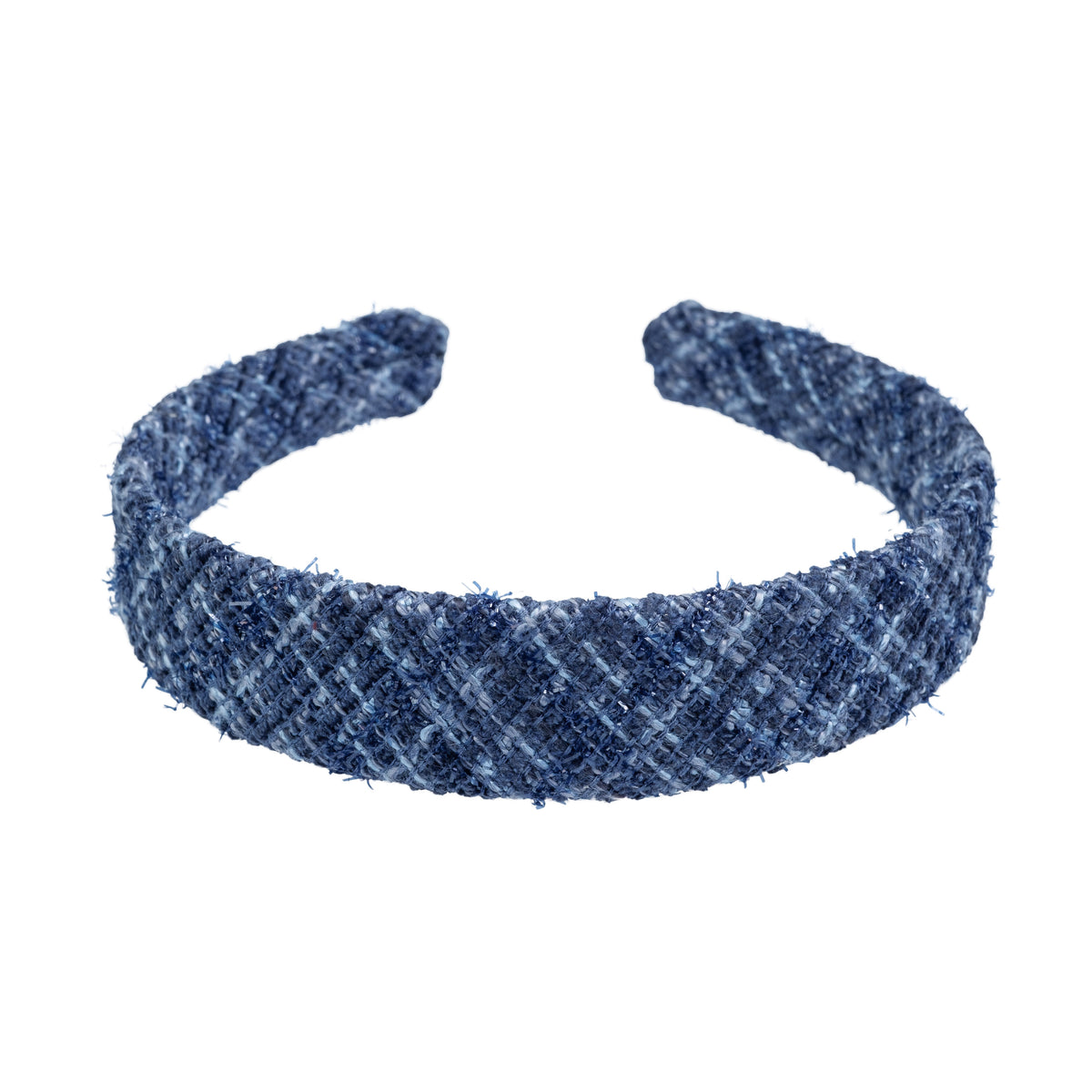TWEED HAIR BAND GRISALLE BLUE