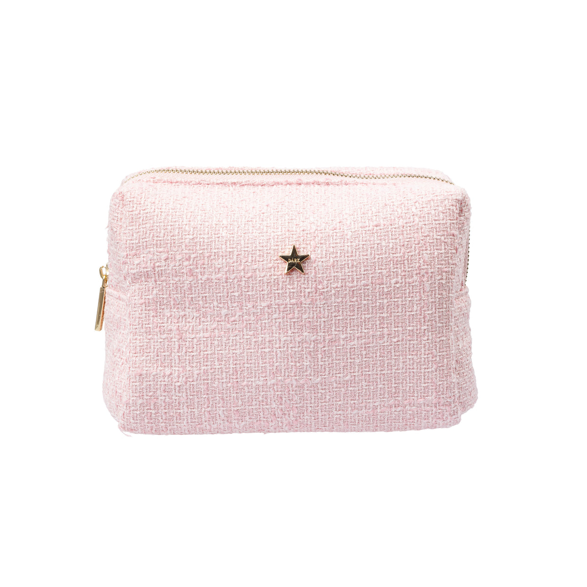 TWEED MAKE-UP POUCH SMALL COTTON CANDY