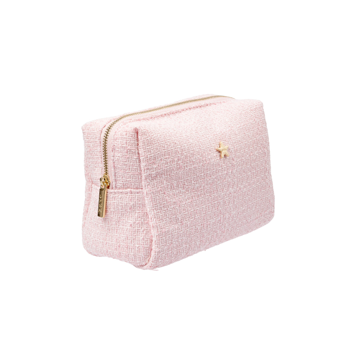 TWEED MAKE-UP POUCH SMALL COTTON CANDY