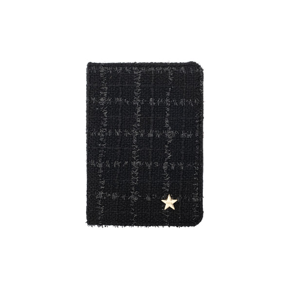 TWEED PASSPORT COVER BLACK TWEED PASSPORT COVER BLACK