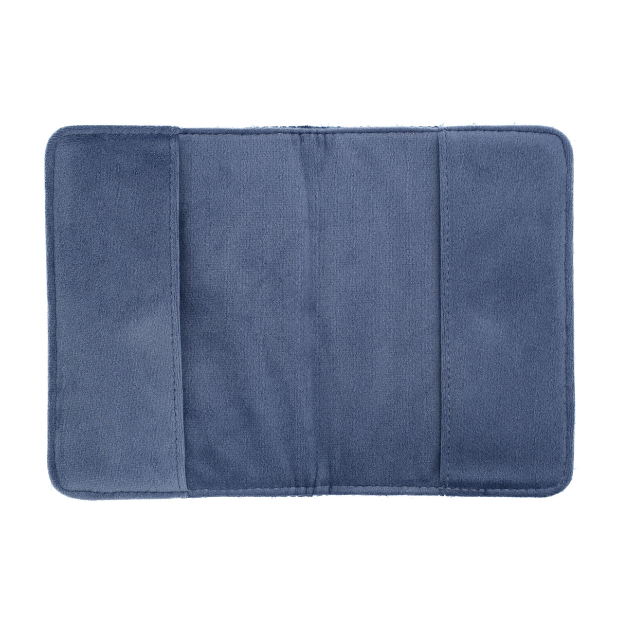 TWEED PASSPORT COVER GRISALLE BLUE