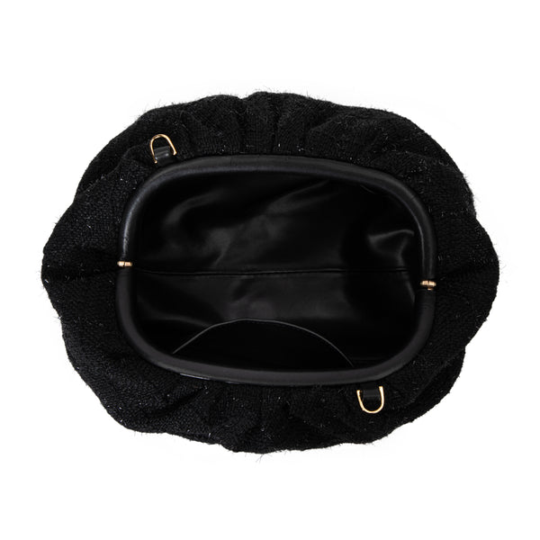 TWEED SMALL POUCH BLACK TWEED SMALL POUCH BLACK