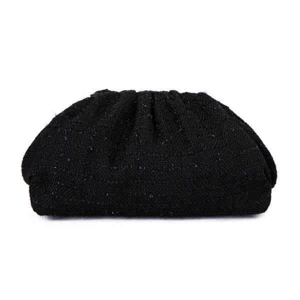 TWEED SMALL POUCH BLACK TWEED SMALL POUCH BLACK