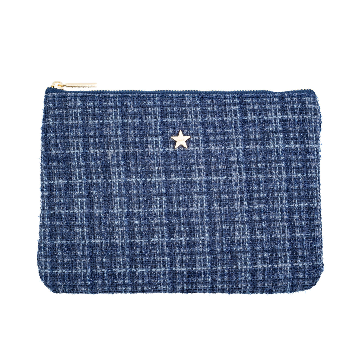 TWEED SMALL POUCH GRISALLE BLUE