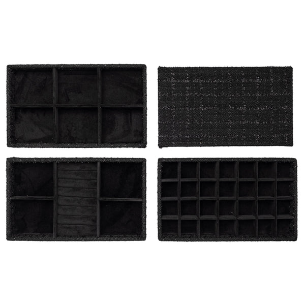 TWEED STACKER JEWELLERY BOX SAND TWEED STACKER JEWELLERY BOX SAND