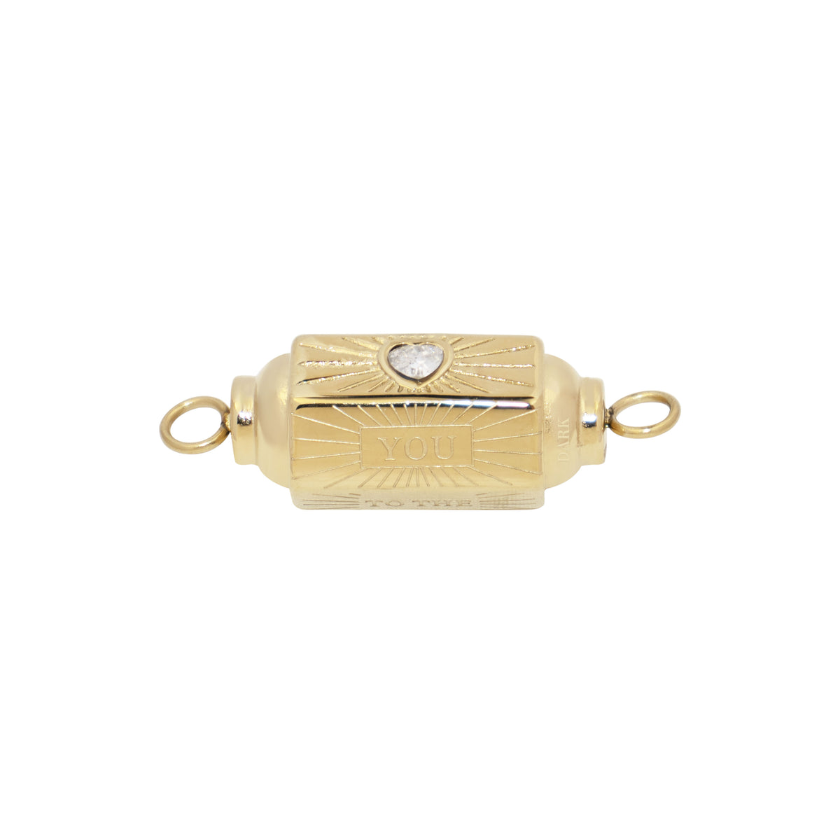 CRYSTAL HEART CHARM CONNECTOR LINK