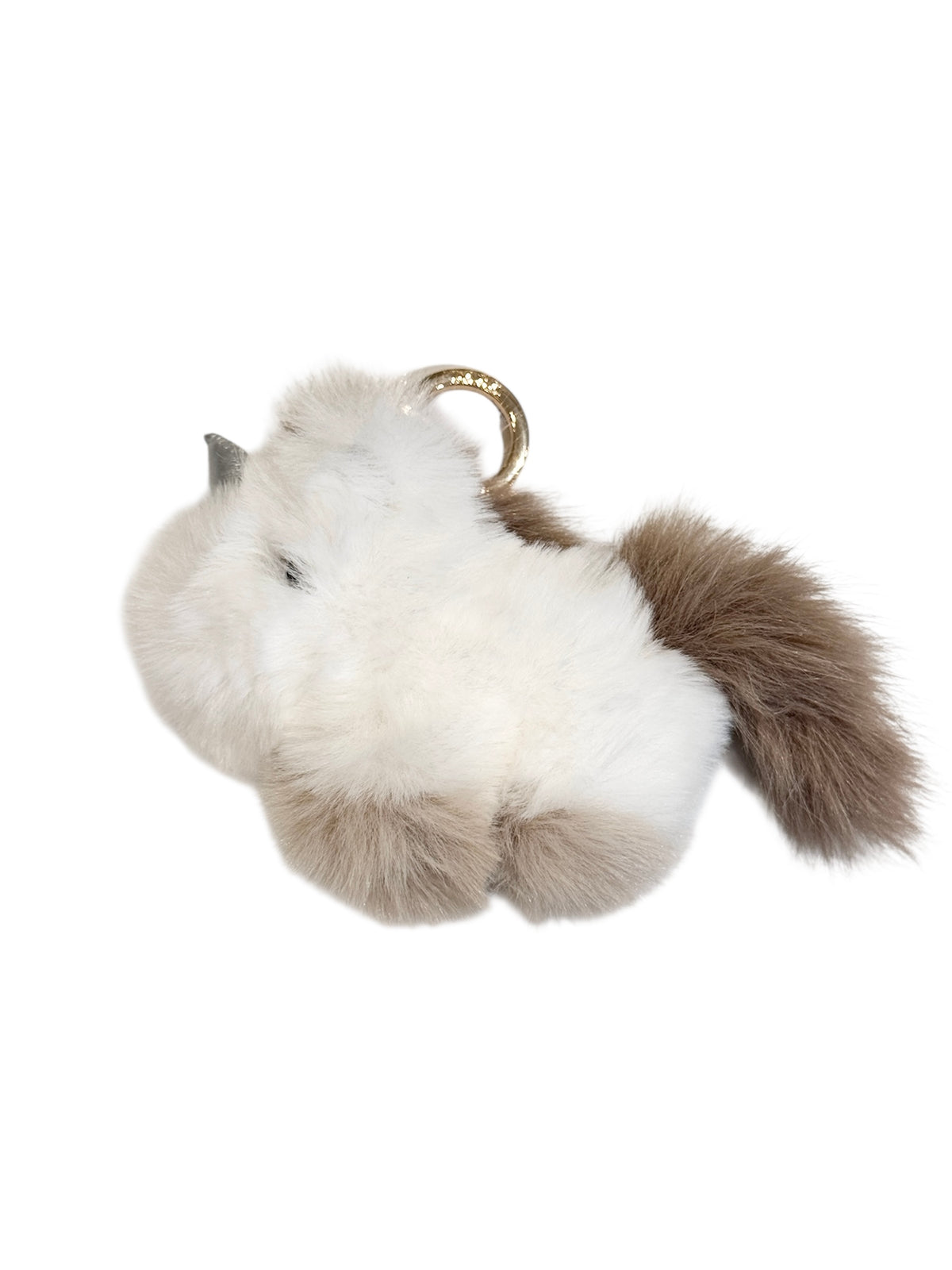 UNICORN BAG CHARM OFF WHITE W/WARM TAUPE