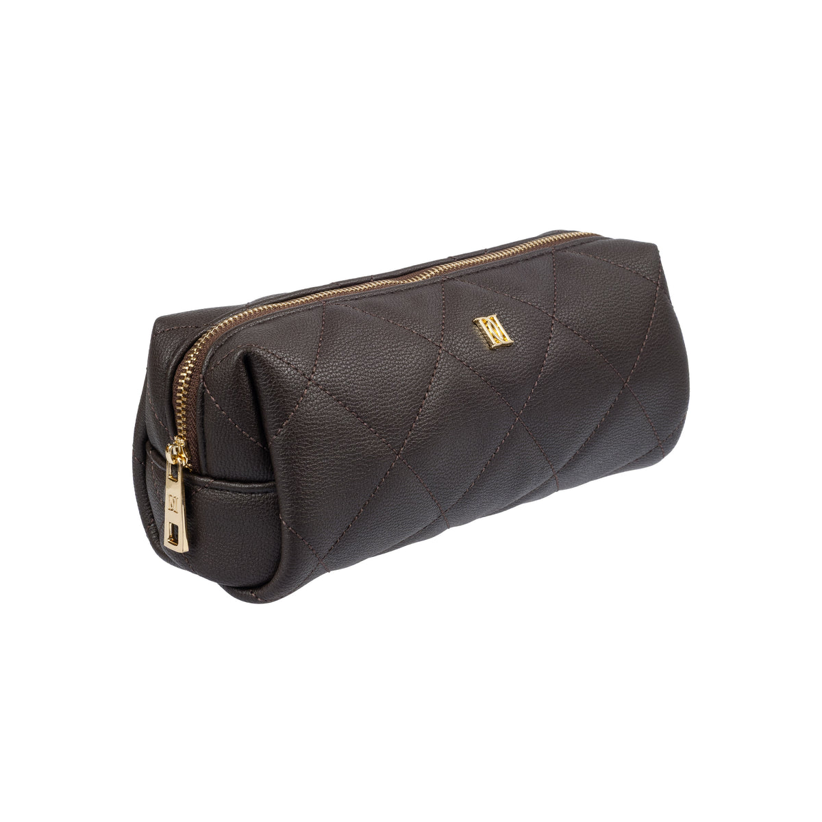 VEGAN LEATHER TOOL POUCH CHOCOLATE BROWN