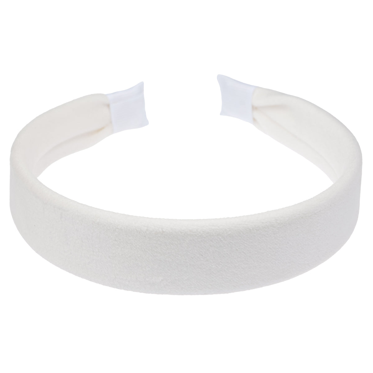 VELVET HAIR BAND WHITE