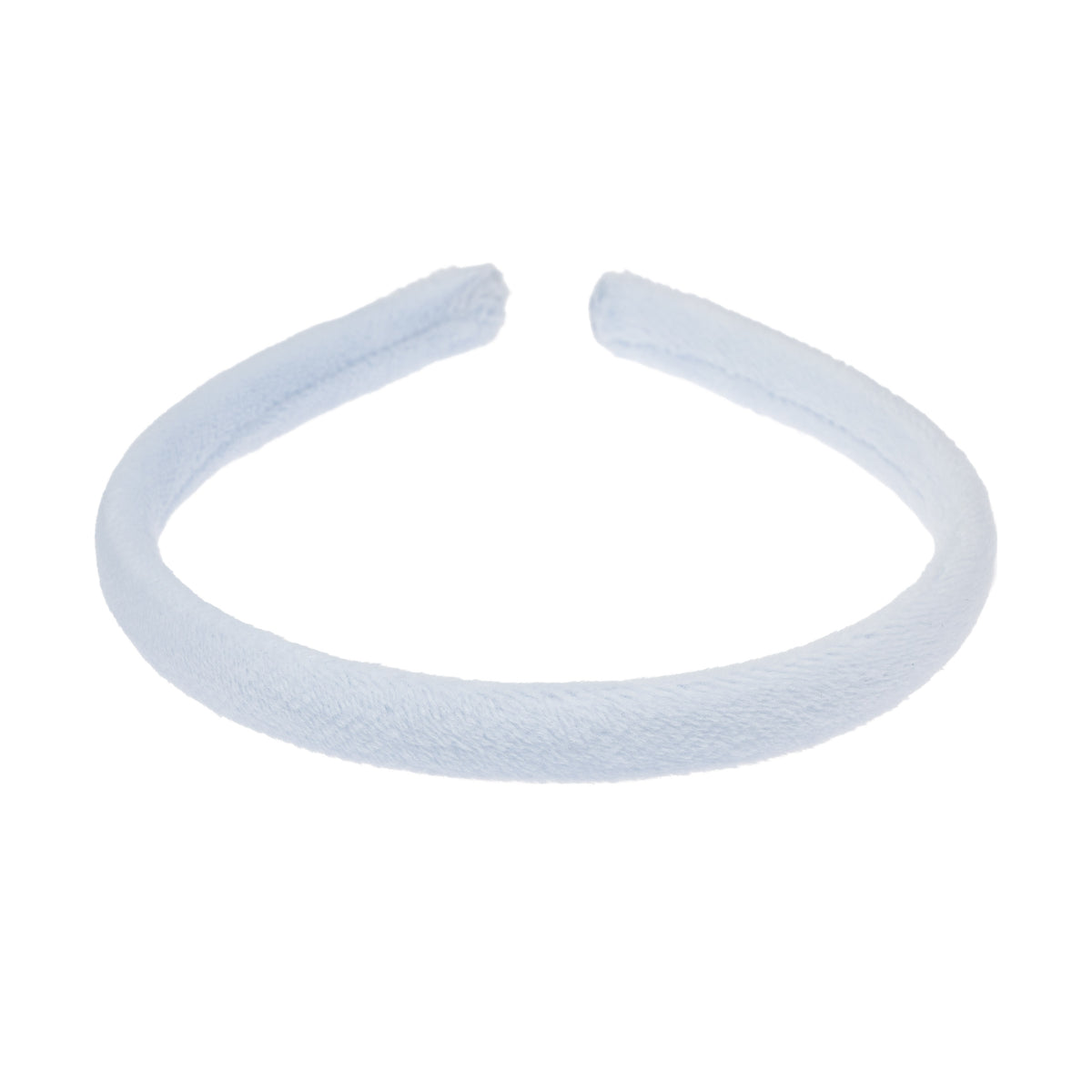 VELVET HAIR BAND THIN COOL BABY BLUE