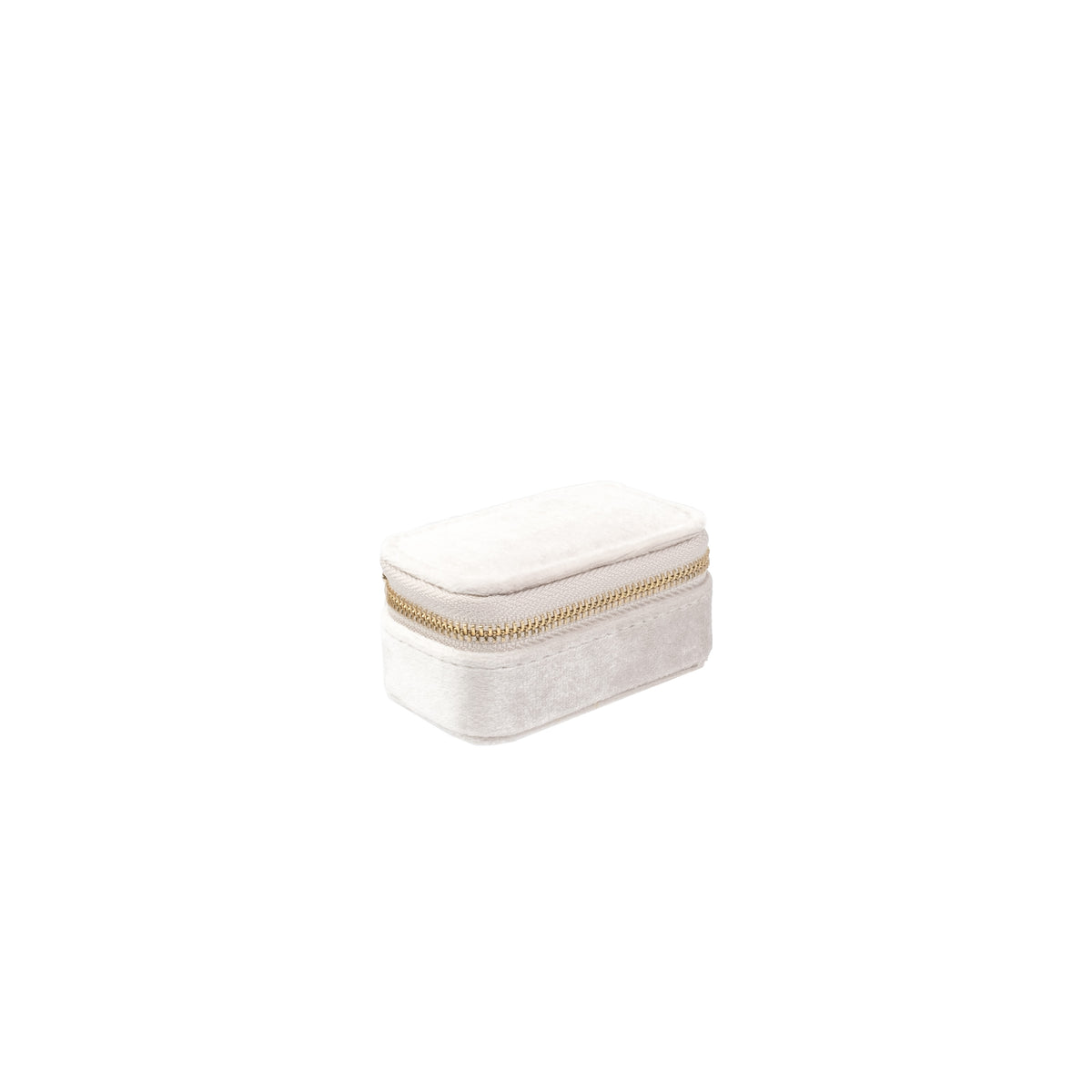 VELVET JEWELLERY BOX MICRO OFF WHITE